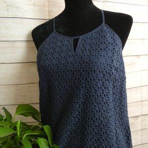 LUCKY BRAND Blue Halter top Dress Size Medium